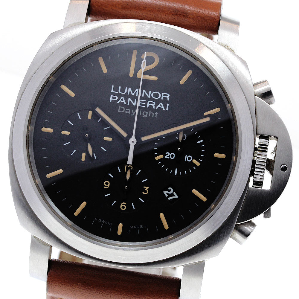 PANERAI Luminor Daylight PAM00356 Chronograph black Dial Automatic Men's_832279