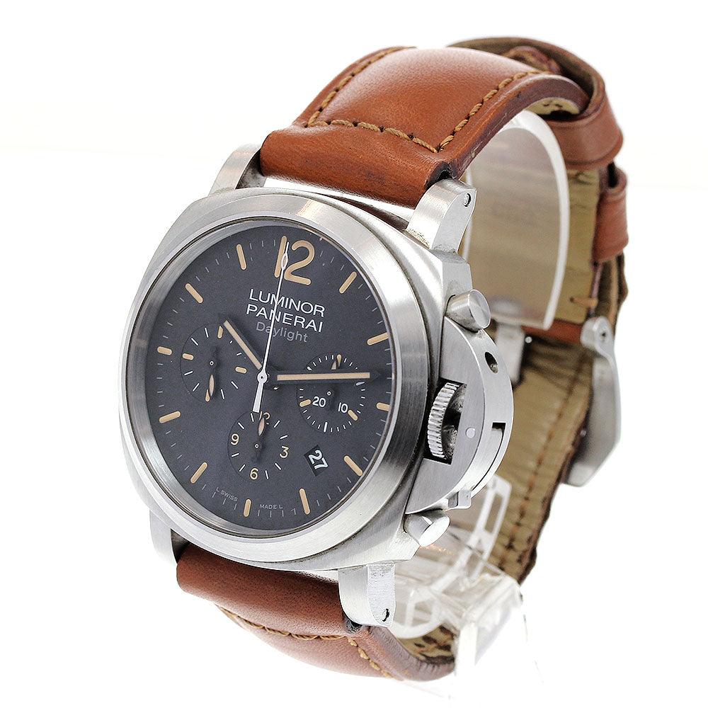 PANERAI Luminor Daylight PAM00356 Chronograph black Dial Automatic Men's_832279