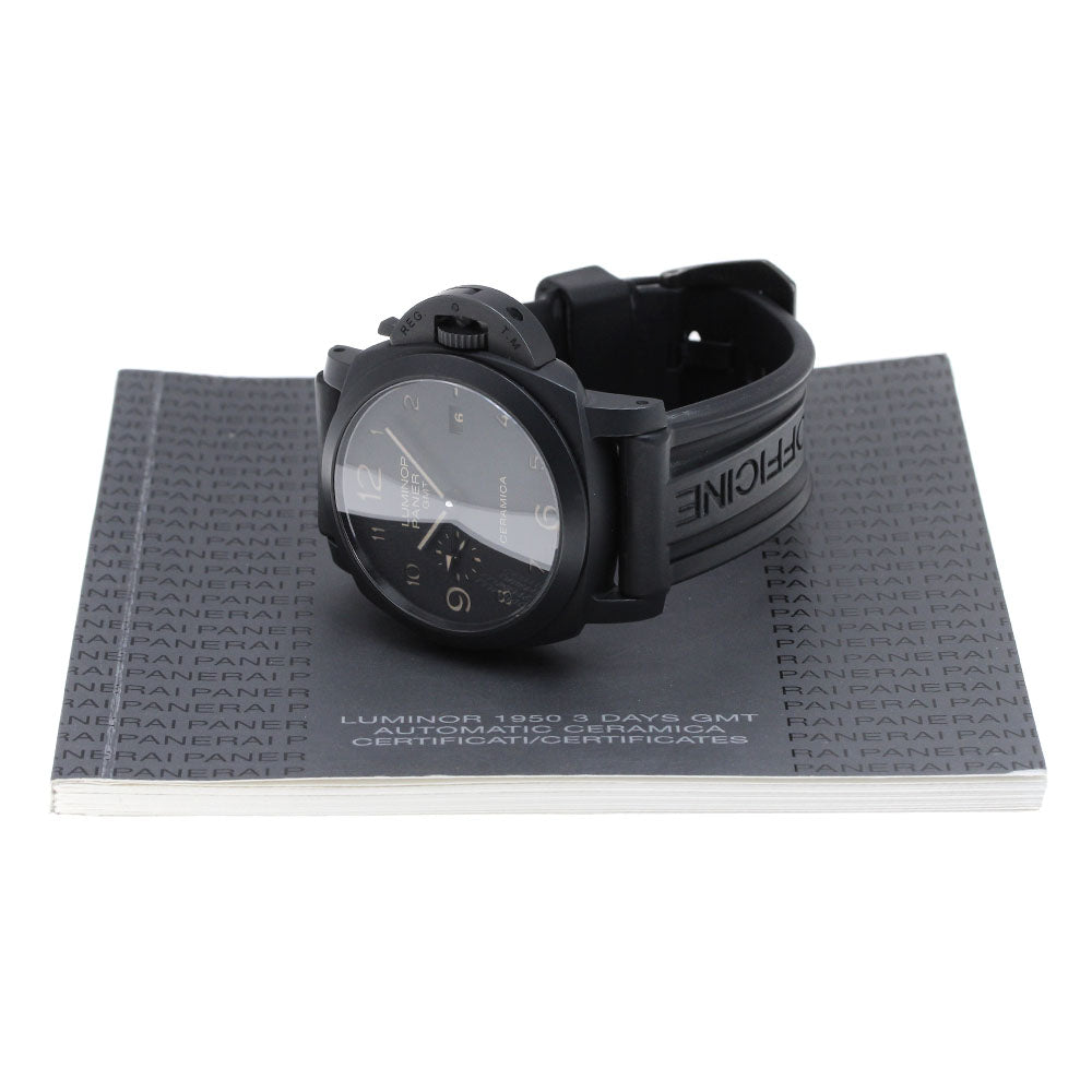 PANERAI Luminor 1950 Ceramica PAM00441 GMT black Dial Automatic Men's_832291