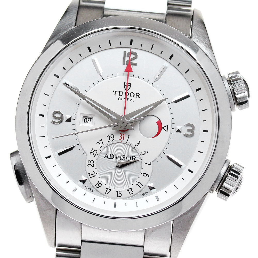 TUDOR Heritage Advisor 79620T Power reserve Silver Dial Automatic Men's_832337