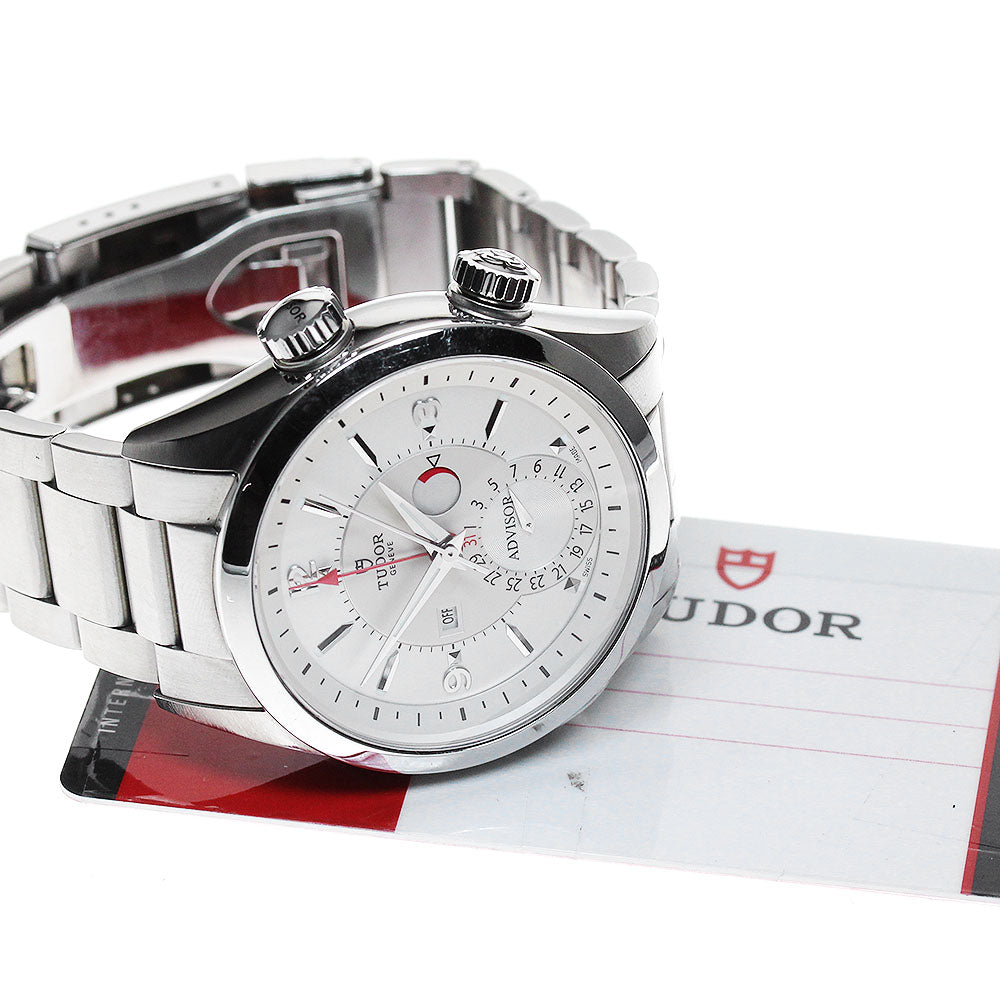 TUDOR Heritage Advisor 79620T Power reserve Silver Dial Automatic Men's_832337