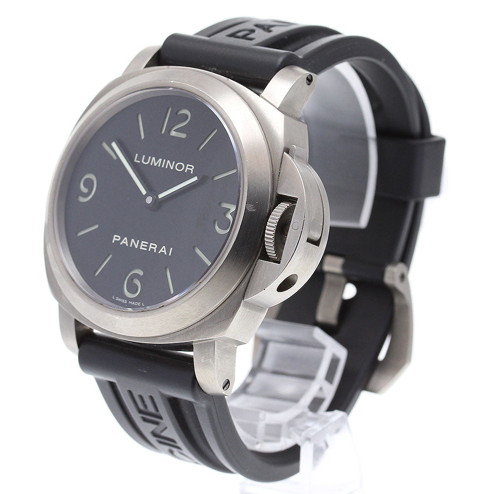PANERAI Luminor base PAM00176 black Dial Hand Winding Men's Watch_832360