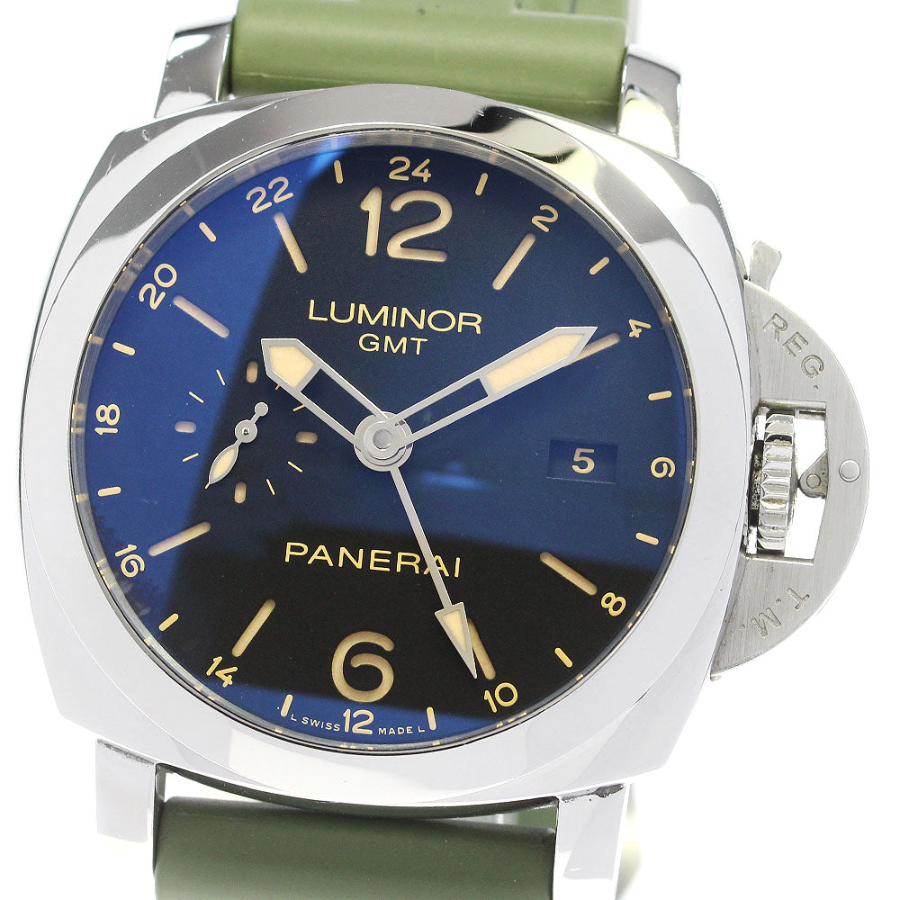 PANERAI Luminor 1950 PAM00531 GMT 24H black Dial Automatic Men's Watch_832366