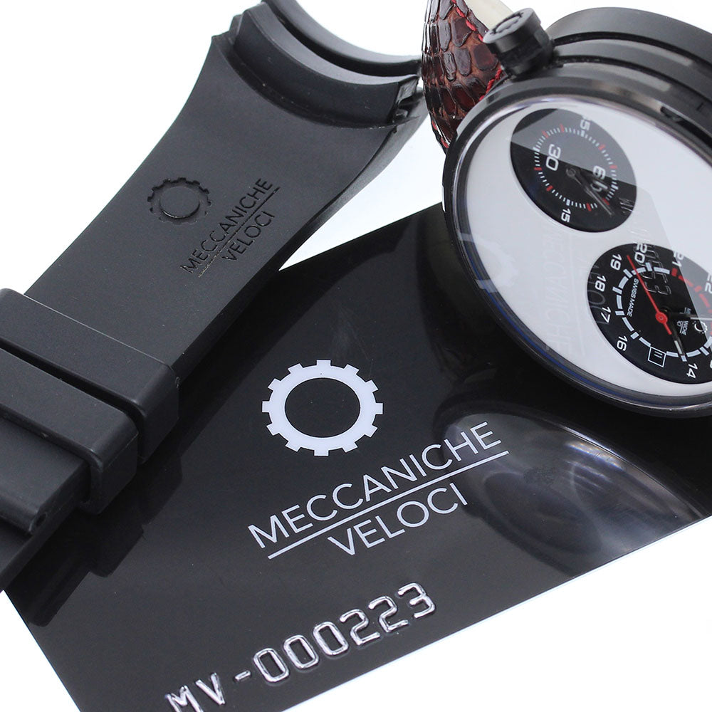 MECCANICHE VELOCI Duevalvore W125K274 Car fairing limited edition White / black Dial Automatic Men's Watch_832400