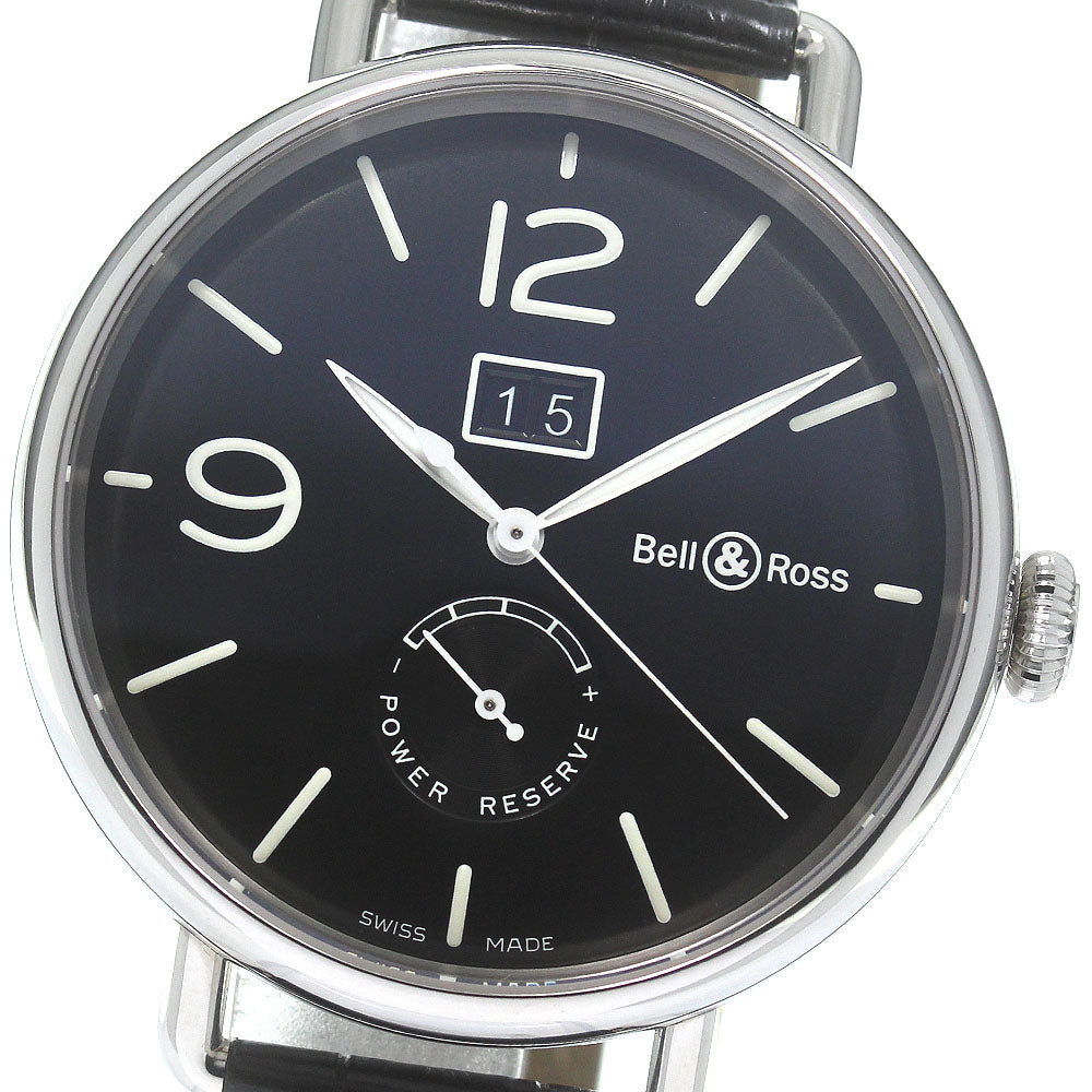 Bell＆Ross vintage BRWW1-90 Date power reserve black Dial Automatic Men's Watch_832432