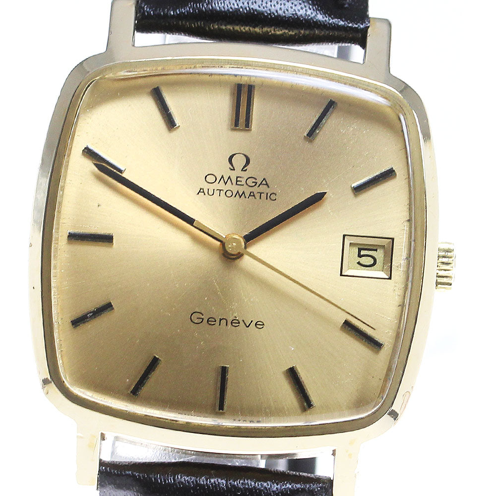 OMEGA Geneve 162.0060 Square cal.1012 Gold Dial Automatic Men's Watch_832447