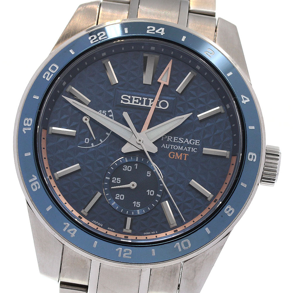 SEIKO Presage Sharp Edged SARF001 GMT Blue Dial Automatic Men's Watch_832470