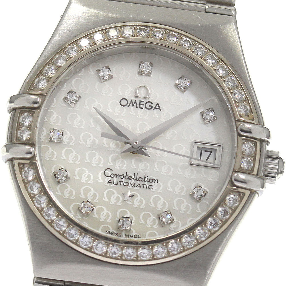 OMEGA Constellation 1498.75 11P Diamond Bezel 50th Anniversary White shell Dial Automatic Ladies Watch_832510