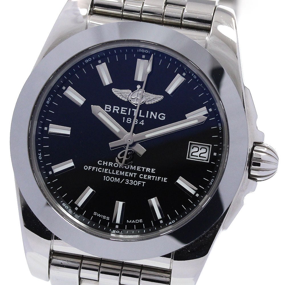BREITLING Galactic W74330 Date black Dial Quartz Ladies Watch_832511
