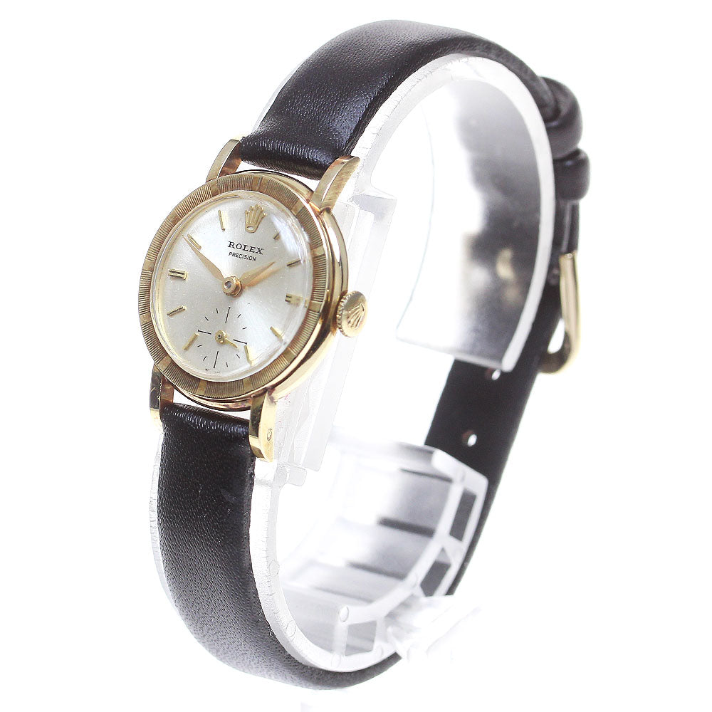 ROLEX Precision Vintage K4YG cal.1100 Silver Dial Hand Winding Ladies_832541
