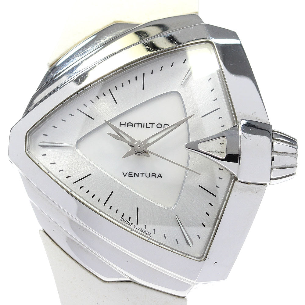 HAMILTON Ventura H242510 White shell / Silver Dial Quartz Ladies Watch_832819