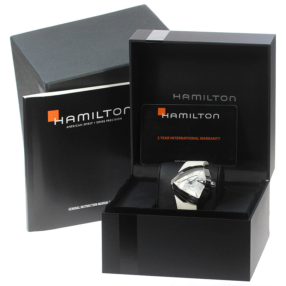 HAMILTON Ventura H242510 White shell / Silver Dial Quartz Ladies Watch_832819