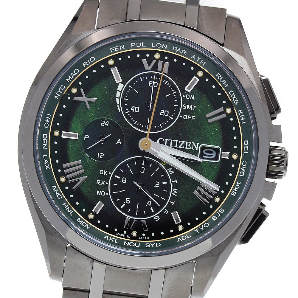 CITIZEN Atessa Eco Drive Direct Flight AT8049-61W/H800-A1CDW02 Green Dial_833122