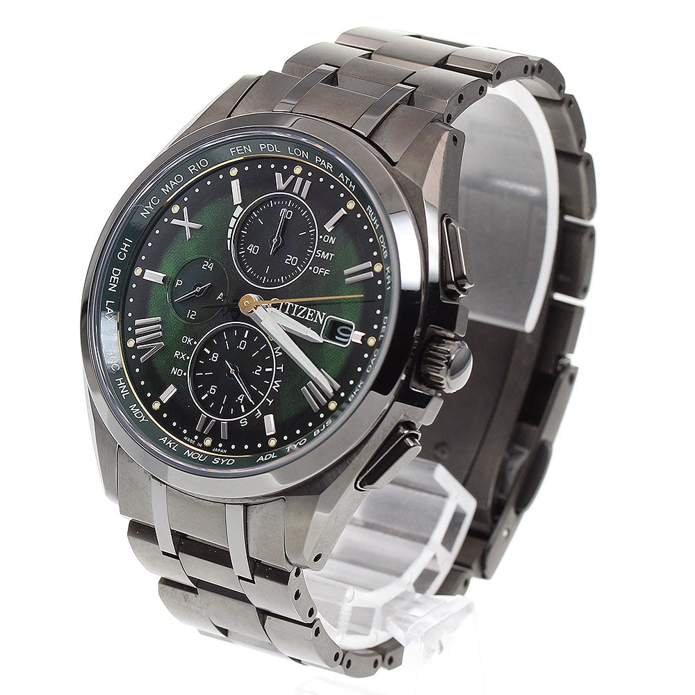 CITIZEN Atessa Eco Drive Direct Flight AT8049-61W/H800-A1CDW02 Green Dial_833122