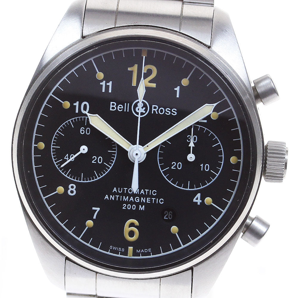 Bell＆Ross Vintage 126 126B/M Chronograph Black Dial Automatic Men's _833222