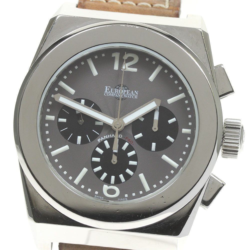ECW Panhard F40 Magnum PF40ST4658 Chronograph Brown Dial Automatic Men's Watch_833428