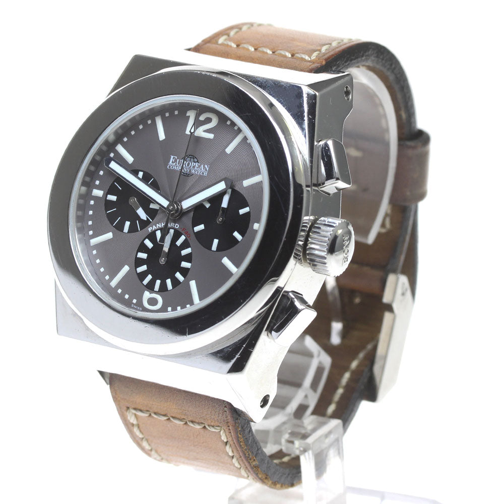 ECW Panhard F40 Magnum PF40ST4658 Chronograph Brown Dial Automatic Men's Watch_833428