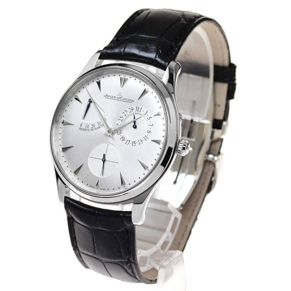 JAEGER-LECOULTRE Master Ultra Slim 176.8.38.S Power reserve Silver Dial Automatic Men's Watch_833489
