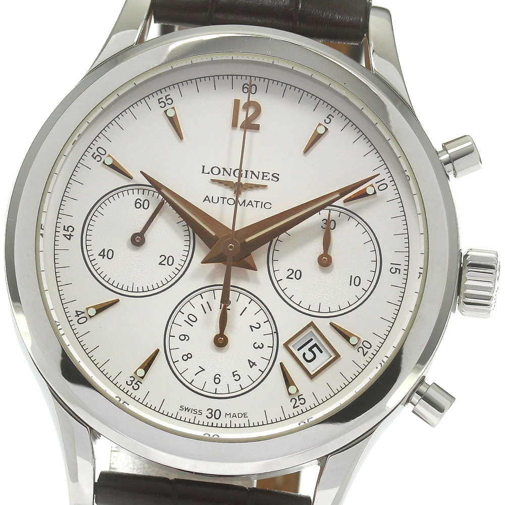 LONGINES Heritage Collection Column Wheel L2.750.4 Chronograph Silver Dial Automatic Men's Watch_833491