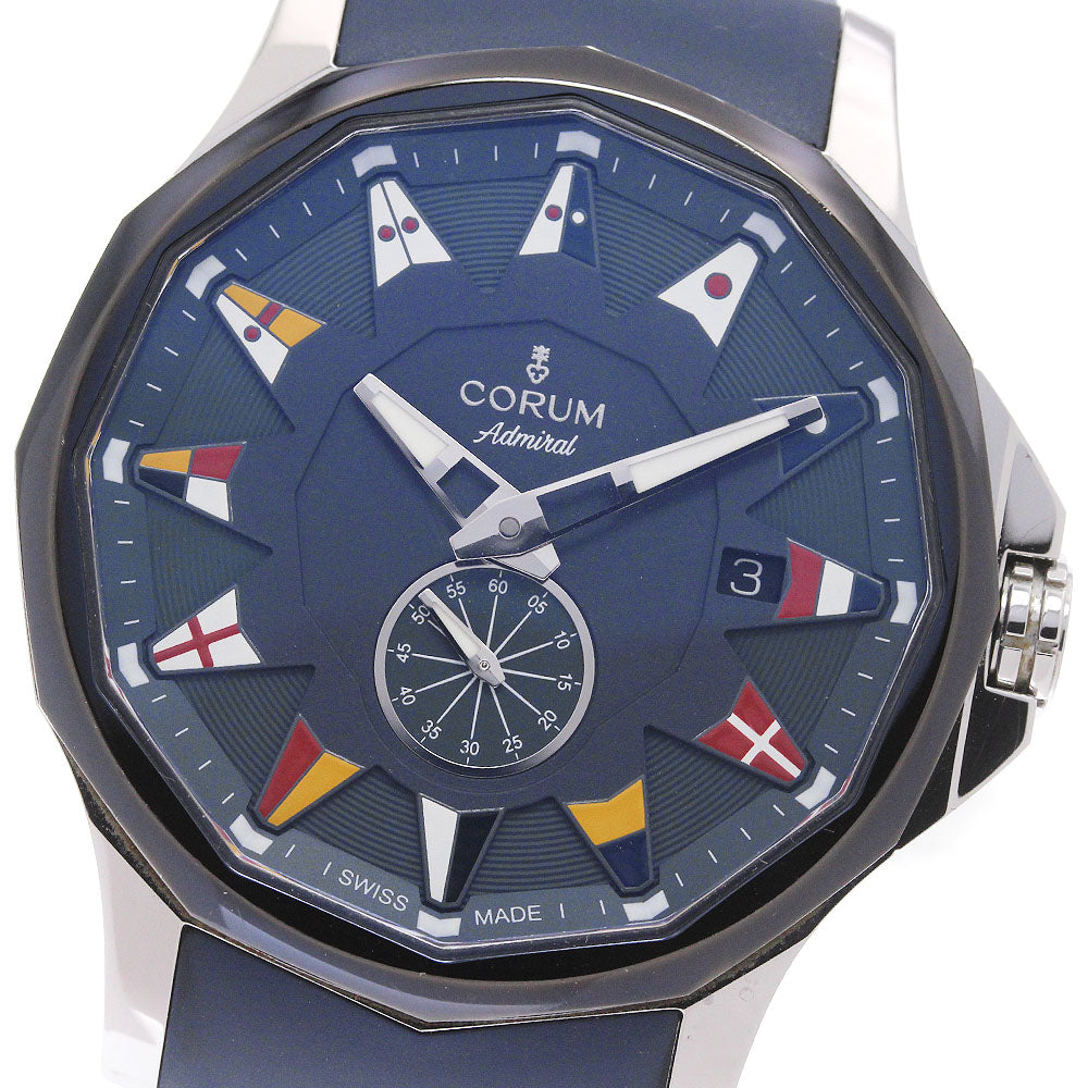 CORUM Admiral Legend 01.0090 Date Small Second Navy Dial Automatic Men's_833601