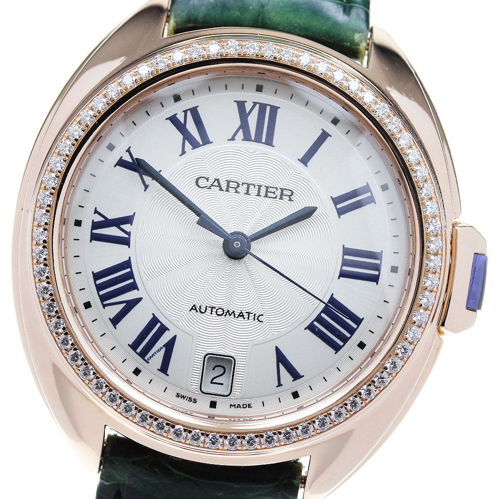 CARTIER Kuredu Cartier WJCL0013 K18PG diamond bezel Silver Dial Automatic Ladies Watch_833621