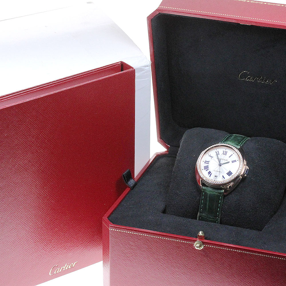 CARTIER Kuredu Cartier WJCL0013 K18PG diamond bezel Silver Dial Automatic Ladies Watch_833621