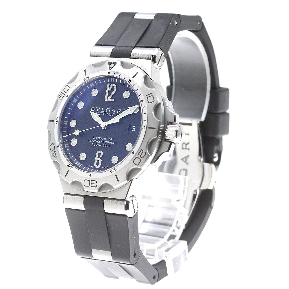 BVLGARI Diagono Scuba Aqua DP42SSD Date black Dial Automatic Men's Watch_833666