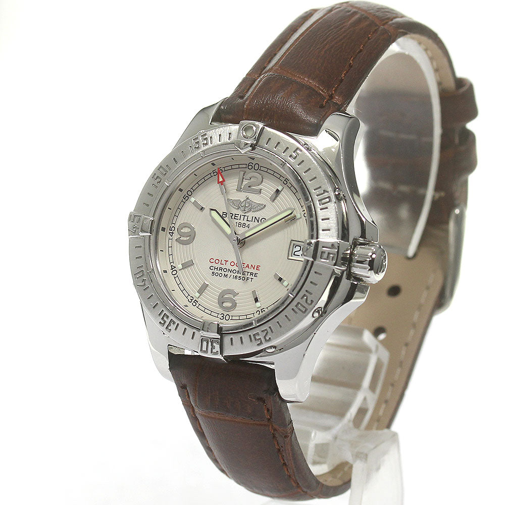 BREITLING Colt Ocean A77380 Date Silver Dial Quartz Ladies Watch_833674