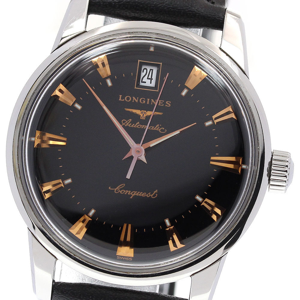 LONGINES Conquest L1.611.4 Date black Dial Automatic Men's Watch_833675