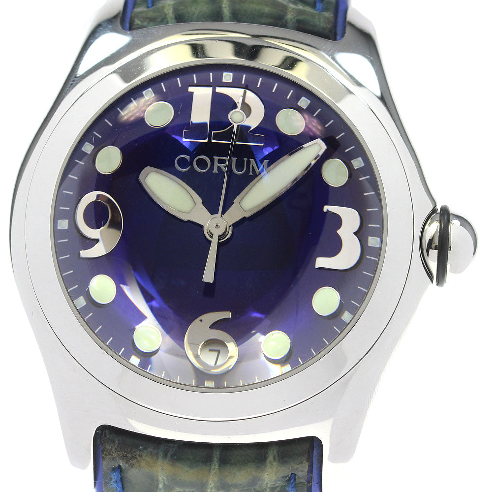 CORUM bubble 163.150.20 Date blue Dial Quartz Men's Watch_833676