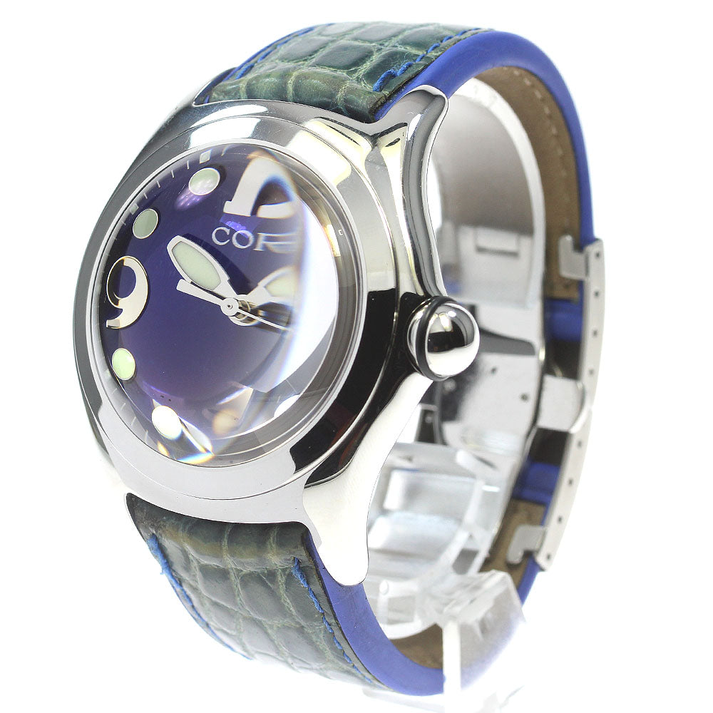 CORUM bubble 163.150.20 Date blue Dial Quartz Men's Watch_833676