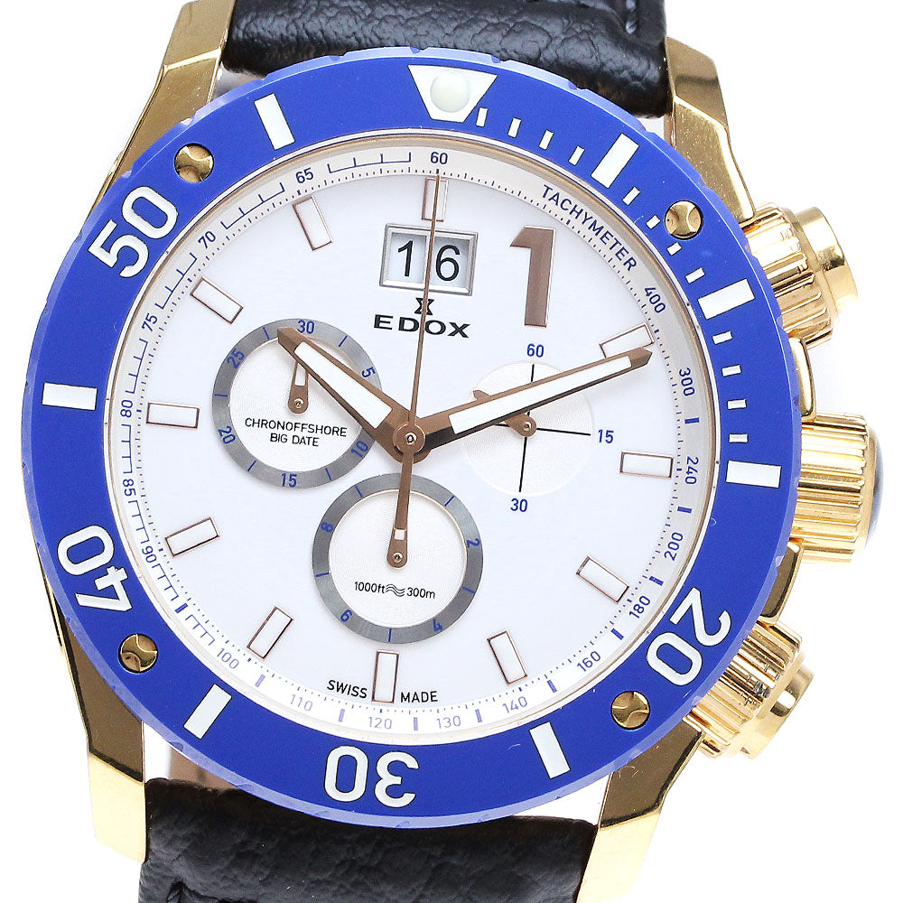 EDOX Chrono Offshore 1 10020-37RBU-BIR 10th anniversary Quartz Men's_833681