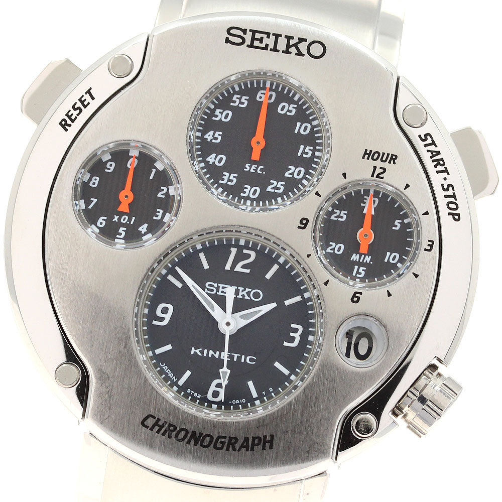 SEIKO Kinetic Chrono SBXZ001/9T82-0A10 first model Auto quartz Men's_833716