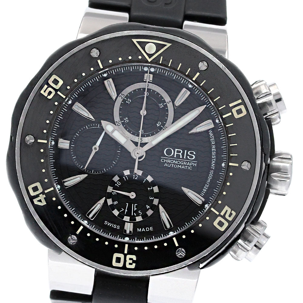 ORIS Professional diver 7630-71 Chronograph Date black Dial Automatic Men's Watch_833726