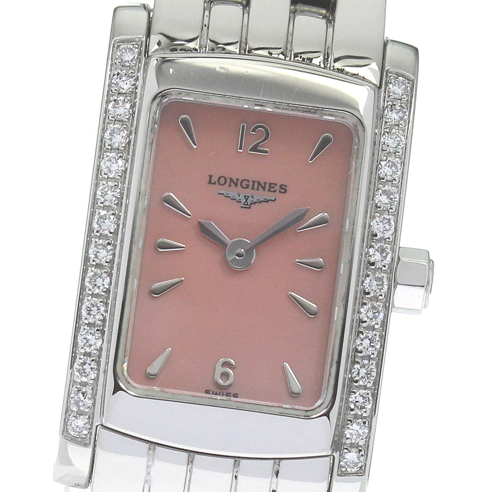 LONGINES Dolce Vita L5.158.0 Side diamond Pink shell Dial Quartz Ladies _833771