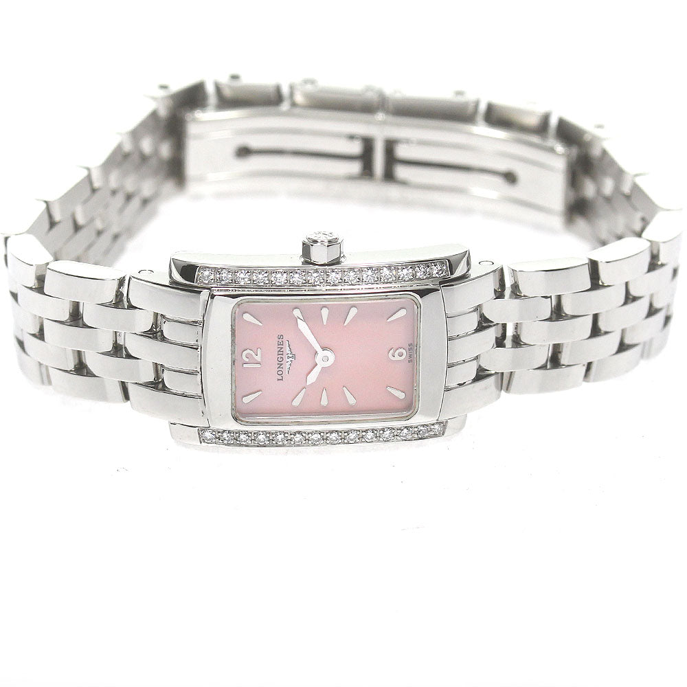 LONGINES Dolce Vita L5.158.0 Side diamond Pink shell Dial Quartz Ladies _833771