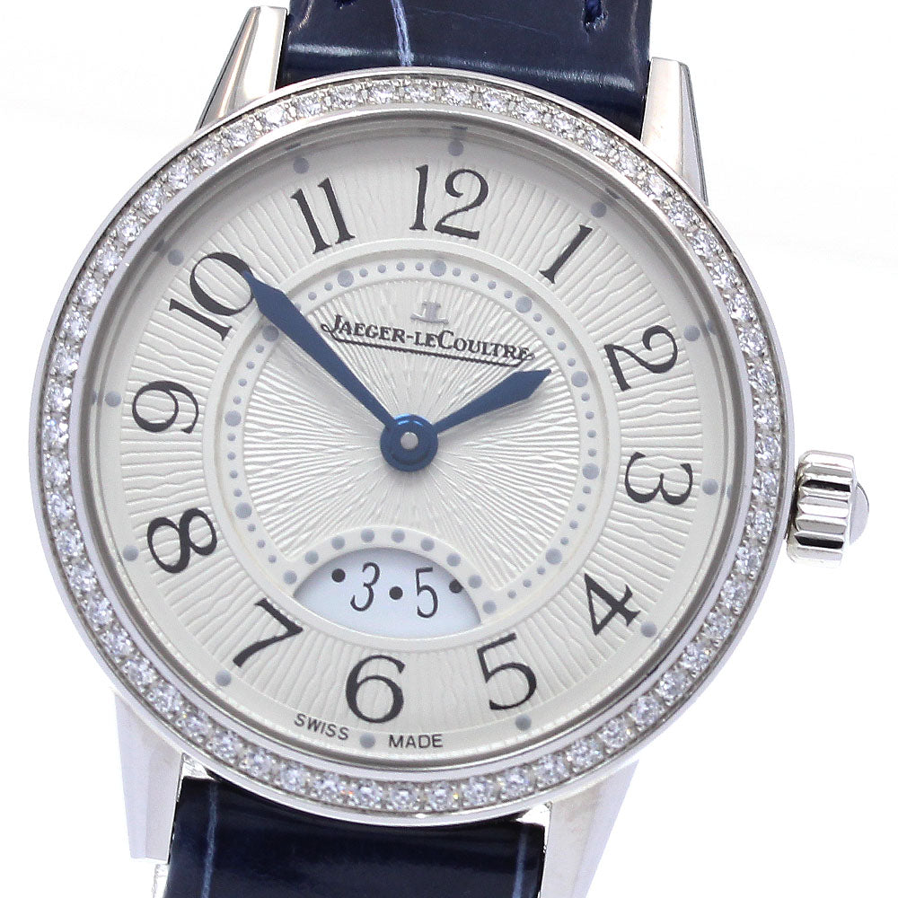 JAEGER-LECOULTRE Rendezvous Date Diamond Bezel Silver Dial Quartz Ladies Watch_833799