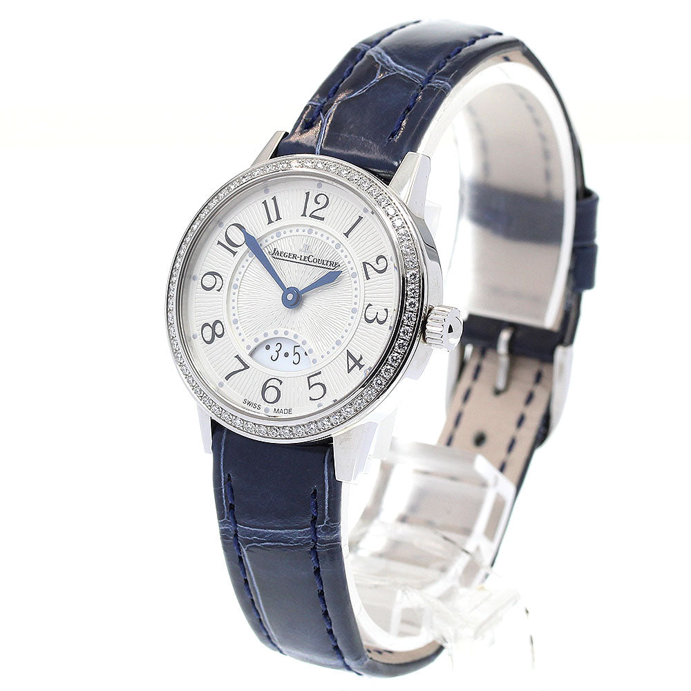 JAEGER-LECOULTRE Rendezvous Date Diamond Bezel Silver Dial Quartz Ladies Watch_833799