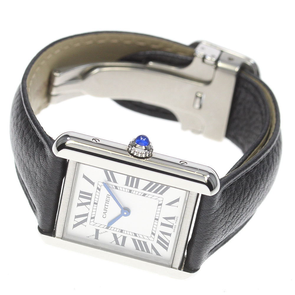 CARTIER Tank solo SM WSTA0030 Silver Dial Quartz Ladies Watch_833810