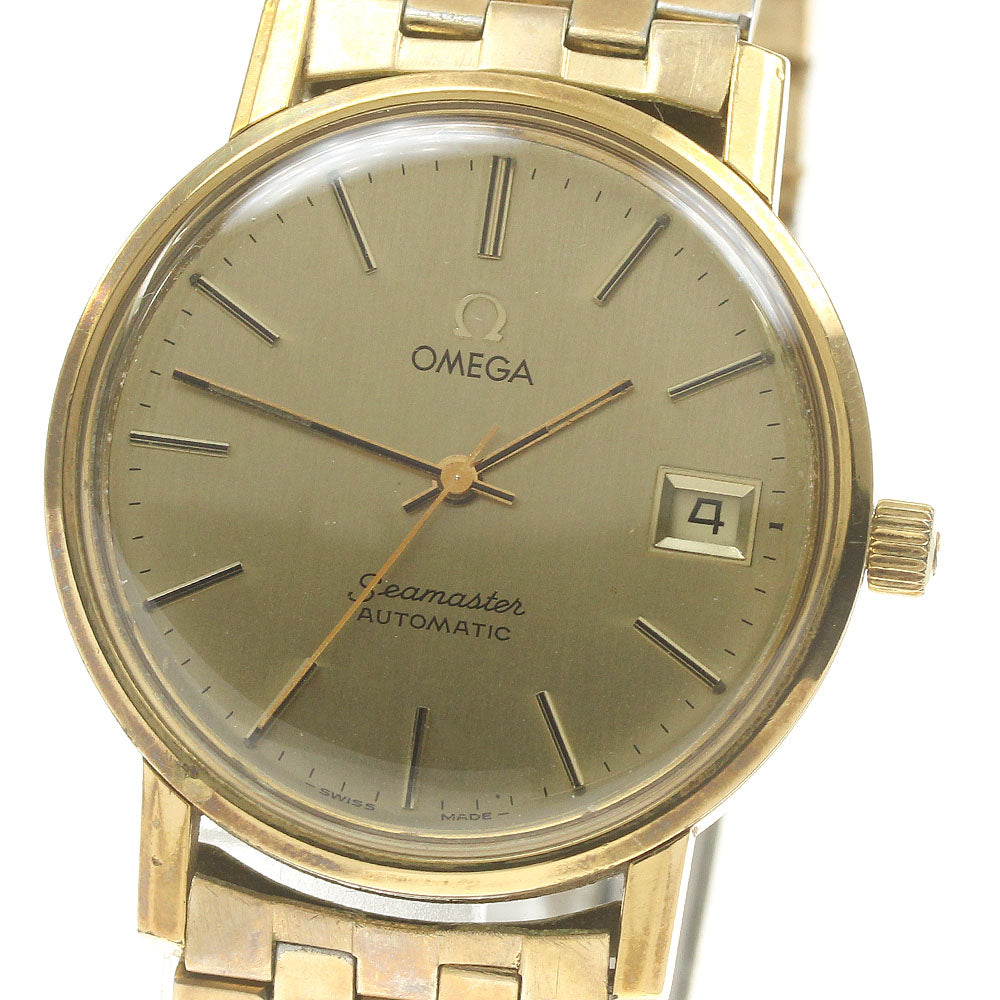 OMEGA Seamaster 166.0202 Date cal.1010 Gold Dial Automatic Men's Watch_833830