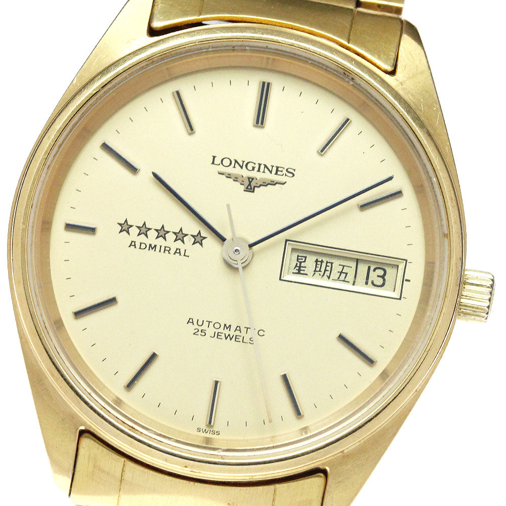 LONGINES Admiral 5 Star L7.634.2 Day date Gold Dial Automatic Men's Watch_833836