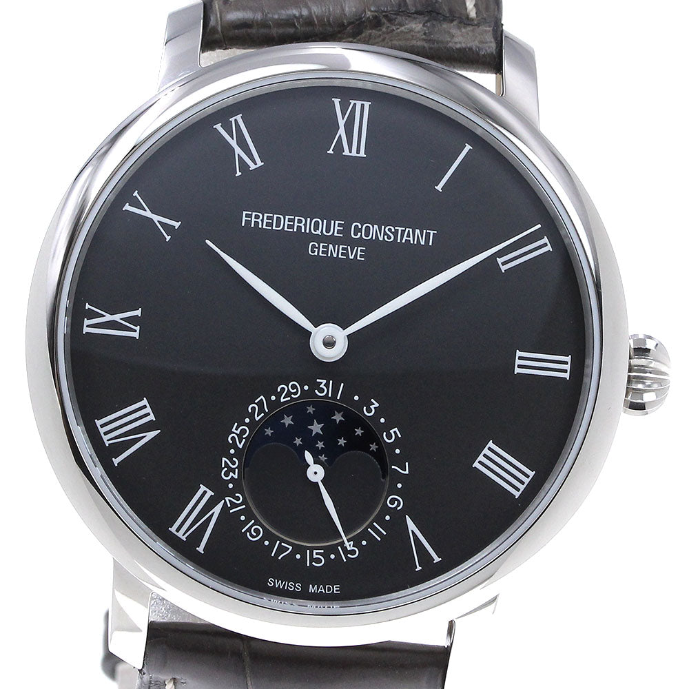 FREDERIQUE CONSTANT Slim line FC-705X4S4/5/6 Moon phase black Dial Automatic Men's Watch_833894