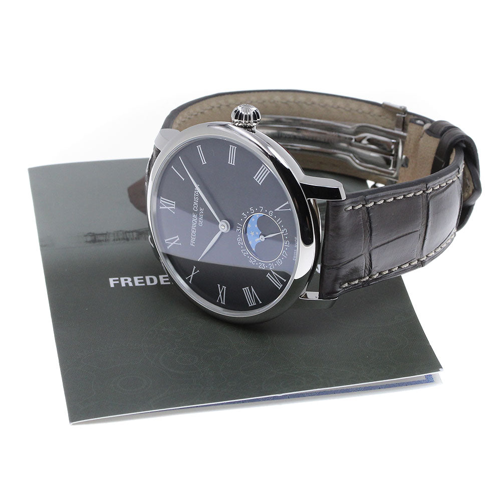 FREDERIQUE CONSTANT Slim line FC-705X4S4/5/6 Moon phase black Dial Automatic Men's Watch_833894