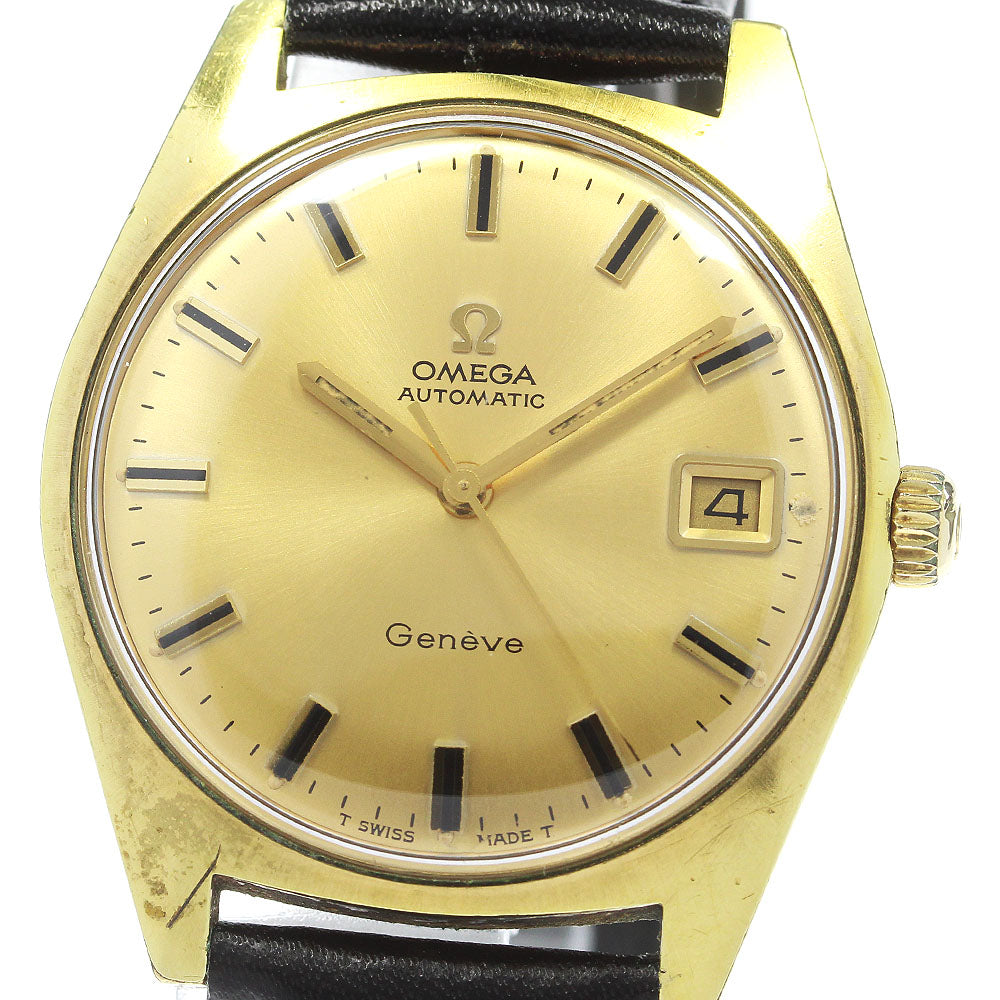 OMEGA Geneve 166.041 Date Cal.565 Gold Dial Automatic Men's Watch_833997