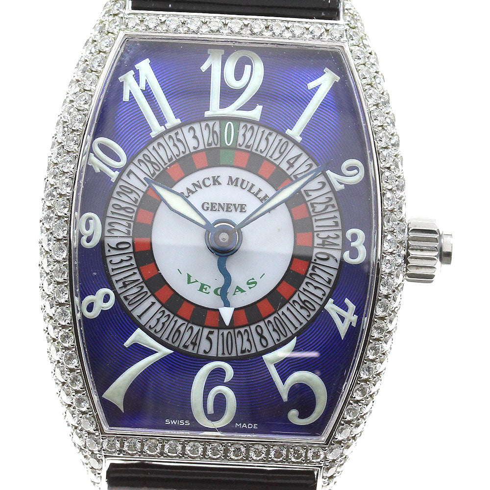 FRANCK MULLER Vegas 5850VEGAS After diamond bezel blue Dial Automatic Men's Watch_834003