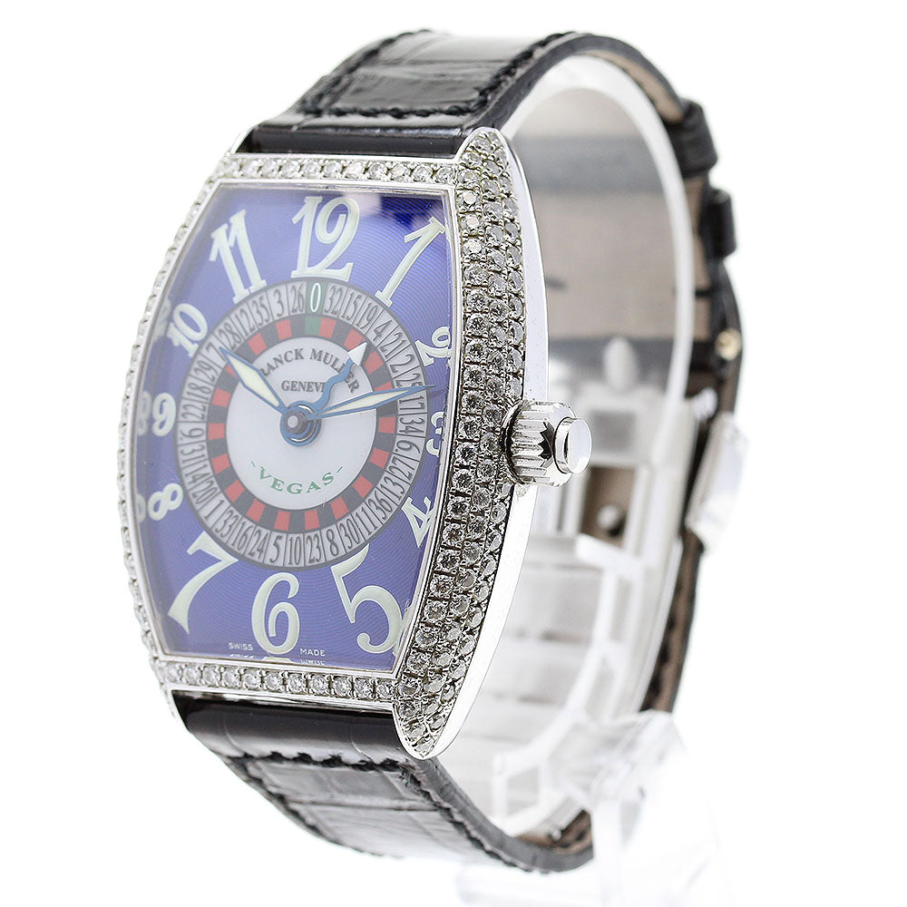 FRANCK MULLER Vegas 5850VEGAS After diamond bezel blue Dial Automatic Men's Watch_834003