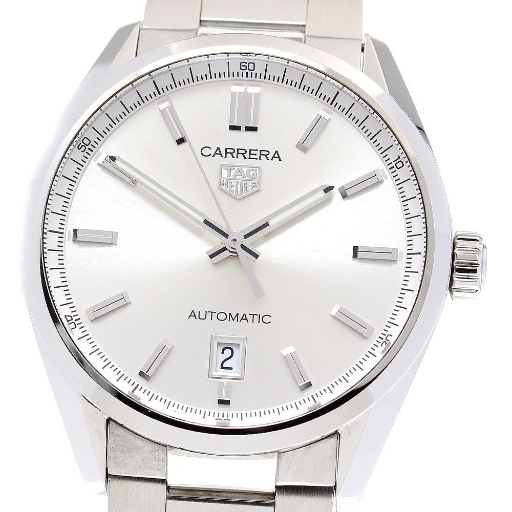 TAG HEUER Carrera Calibre 5 WBN2111.BA0639 Silver Dial Auto Men's Watch_834018