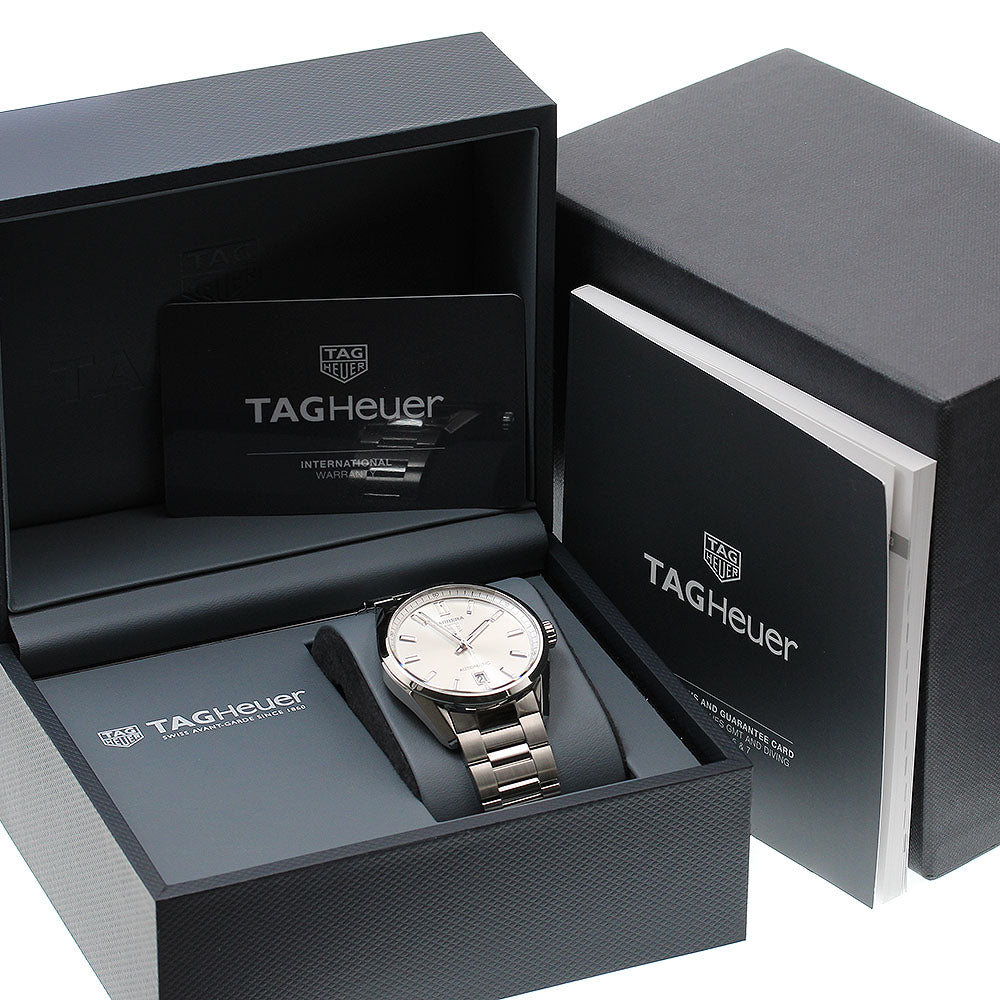 TAG HEUER Carrera Calibre 5 WBN2111.BA0639 Silver Dial Auto Men's Watch_834018