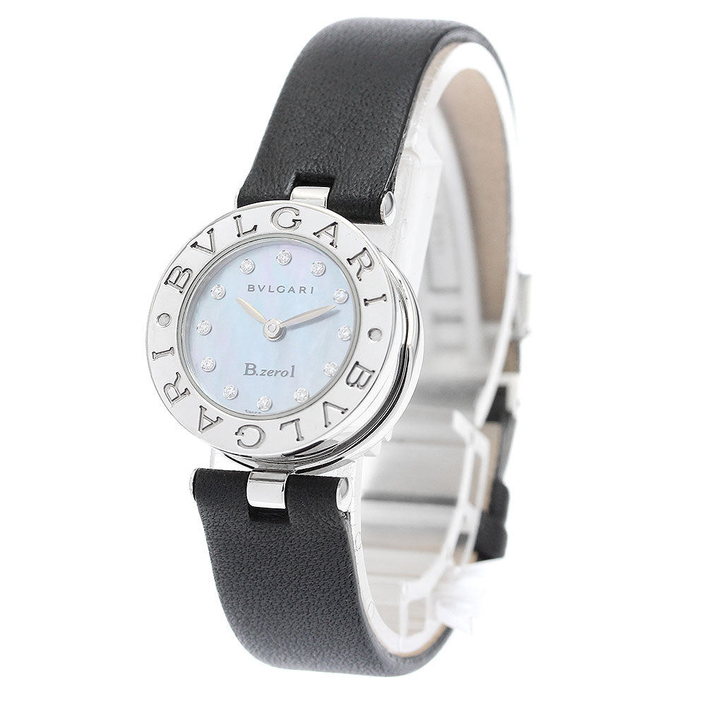 BVLGARI B-zero1 BZ22S Shell dial 12P diamond Blue shell Dial Quartz Ladies Watch_834022