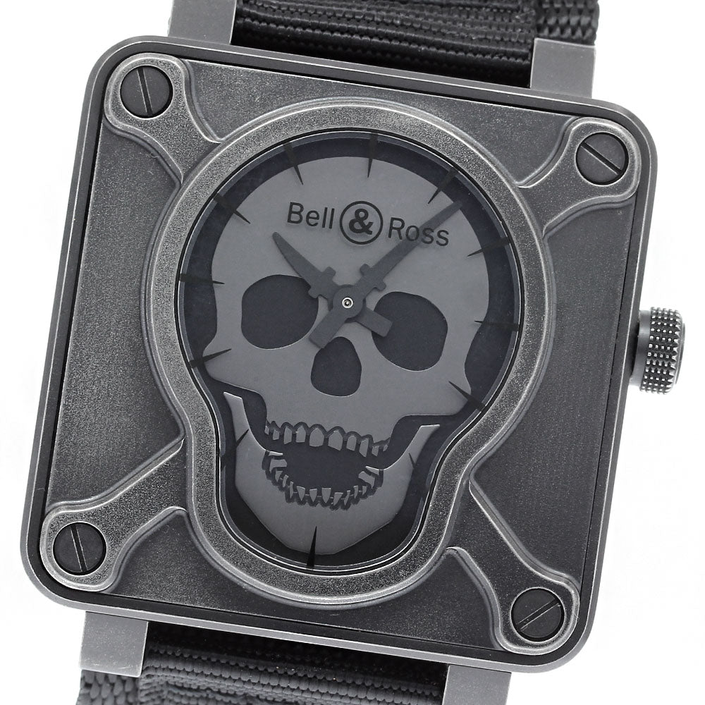 Bell＆Ross Airborne II Skull Face BR01-92-SA Automatic Men's Watch_834032